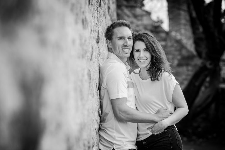 Early morning Spring Mont Saint Michel Engagement photoshoot