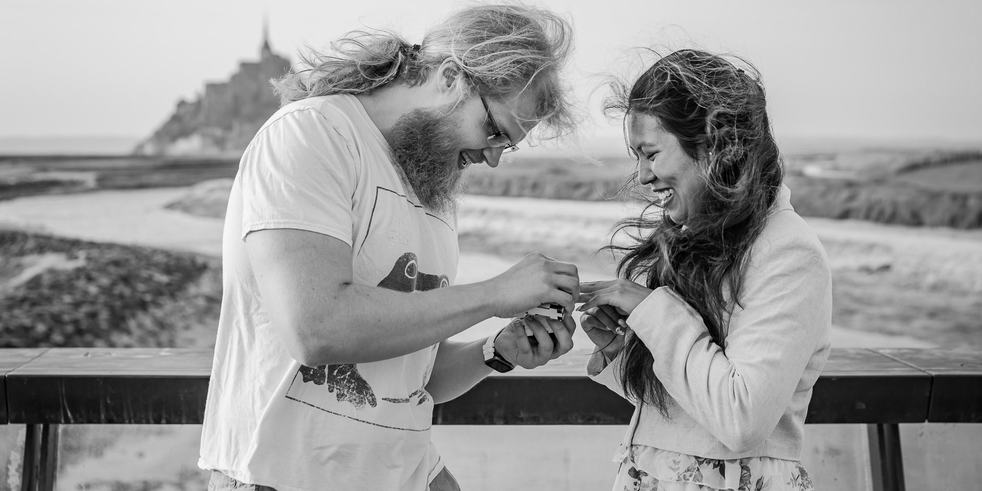 Sabina Dumont - Mont-St-Michel Engagement and Proposal Photographer - Anibas-Photography