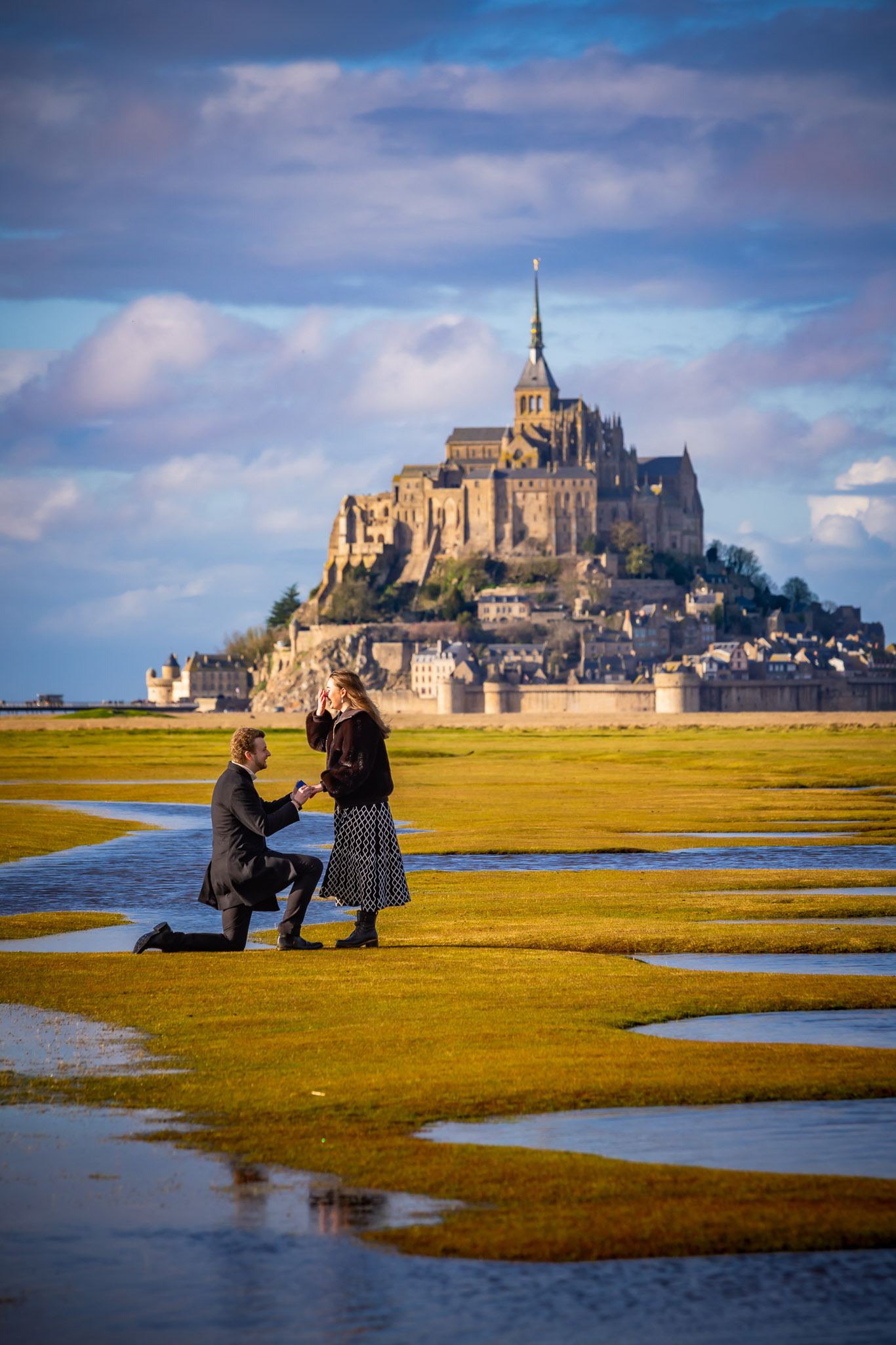 Mont-Saint-Michel Photographer - Surprise Proposal Meanders