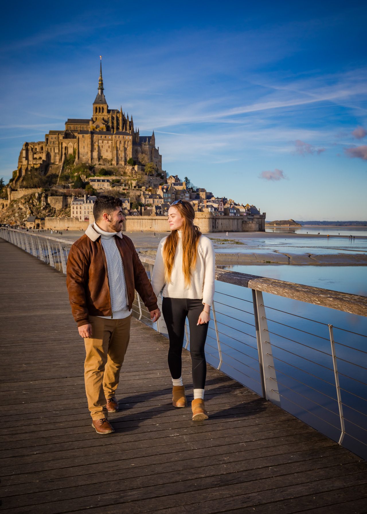 A Sunny Winter Proposal at the Mont St Michel